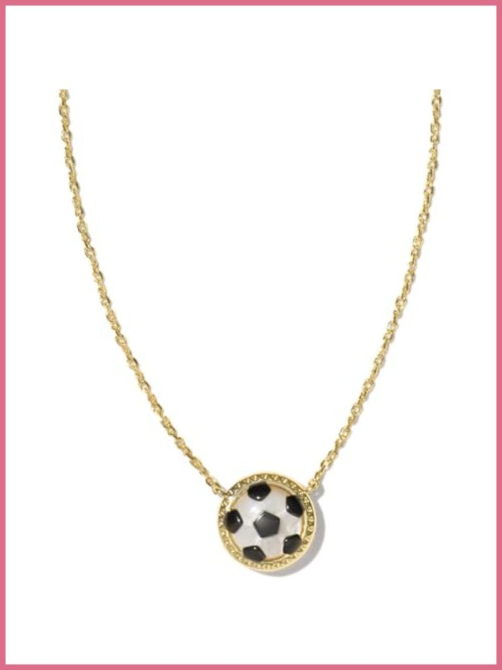 Kendra Scott Soccer Short Pendant Necklace 14k Gold-Plated Women's Jewelry